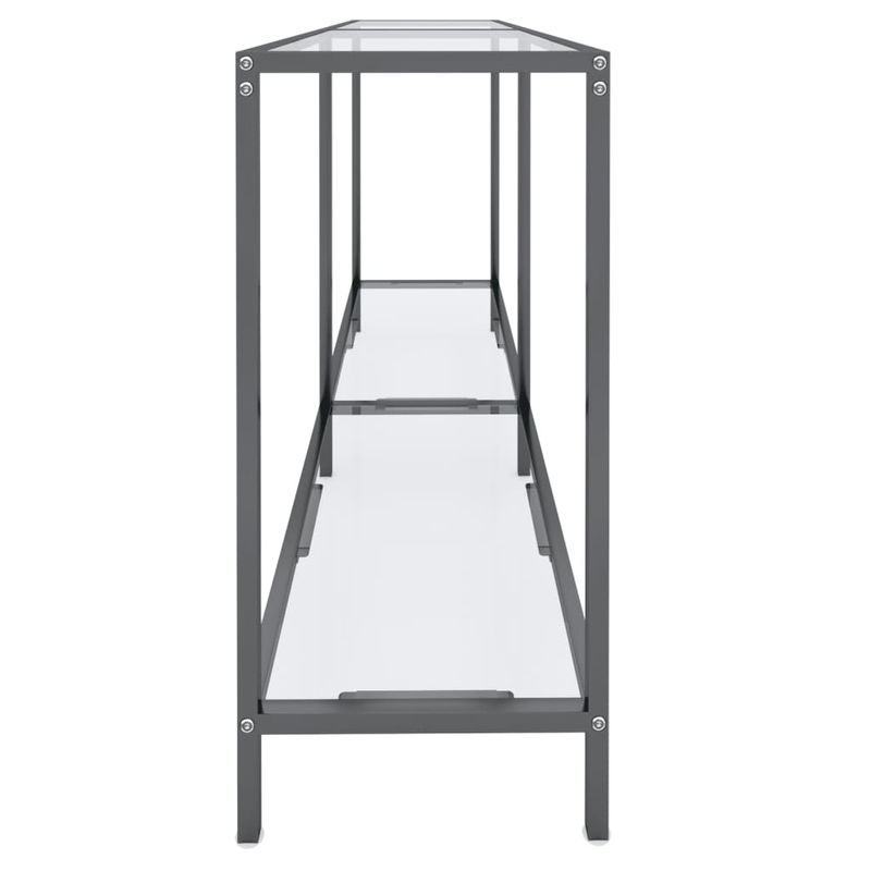Casa si Gradina - Mobilier - Comode si corpuri - Console - Masa consola, transparent, 140x35x75,5 cm, sticla securizata - Infinity.ro