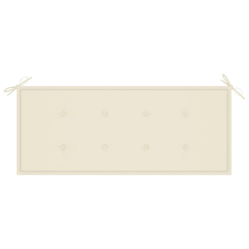 Casa si Gradina - Gradina si terasa - Mobilier exterior - Bancute de gradina - Banca de gradina cu perna, 120 cm, lemn masiv de acacia - Infinity.ro