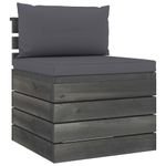 Casa si Gradina - Gradina si terasa - Mobilier exterior - Seturi mobila gradina - Set mobilier gradina din paleti, 2 piese, cu perne, lemn de pin, pernă șezut antracit - Infinity.ro