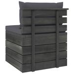 Casa si Gradina - Gradina si terasa - Mobilier exterior - Seturi mobila gradina - Set mobilier gradina din paleti, 2 piese, cu perne, lemn de pin, pernă șezut antracit - Infinity.ro