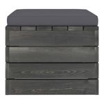 Casa si Gradina - Gradina si terasa - Mobilier exterior - Seturi mobila gradina - Set mobilier gradina din paleti, 2 piese, cu perne, lemn de pin, pernă șezut antracit - Infinity.ro