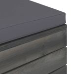 Casa si Gradina - Gradina si terasa - Mobilier exterior - Seturi mobila gradina - Set mobilier gradina din paleti, 2 piese, cu perne, lemn de pin, pernă șezut antracit - Infinity.ro