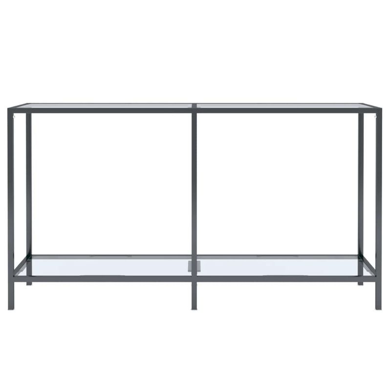Casa si Gradina - Mobilier - Comode si corpuri - Console - Masa consola, transparent, 140x35x75,5 cm, sticla securizata - Infinity.ro