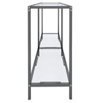 Casa si Gradina - Mobilier - Comode si corpuri - Console - Masa consola, transparent, 140x35x75,5 cm, sticla securizata - Infinity.ro