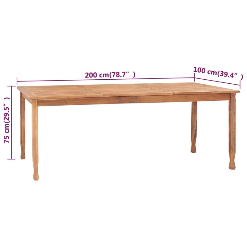 Casa si Gradina - Gradina si terasa - Mobilier exterior - Seturi mobila gradina - Set mobilier de gradina, 7 piese, lemn masiv de tec - Infinity.ro