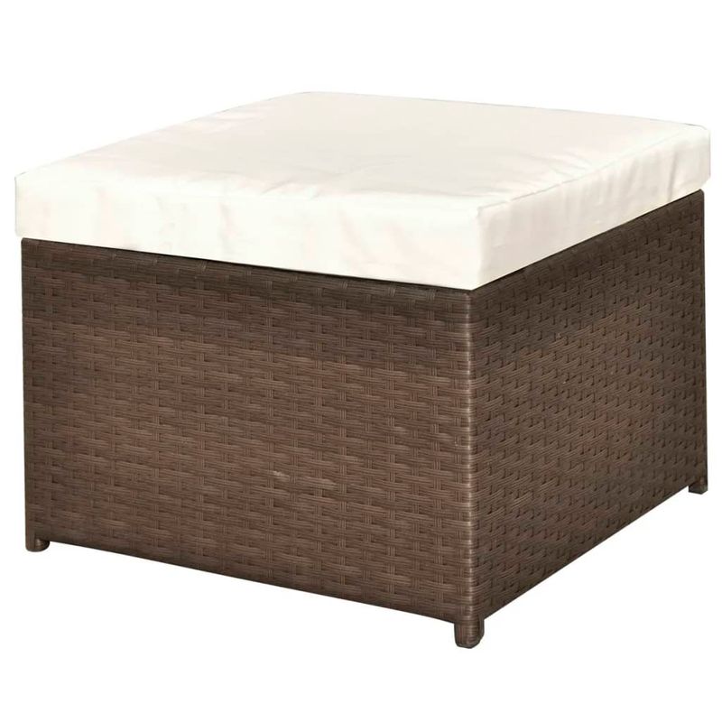 Casa si Gradina - Gradina si terasa - Mobilier exterior - Seturi mobila gradina - Set mobilier de gradina cu perne, 4 piese, maro, poliratan - Infinity.ro