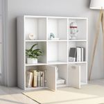 Casa si Gradina - Mobilier - Biblioteci si rafturi - Biblioteci - Biblioteca, alb, 98 x 30 x 98 cm, PAL - Infinity.ro