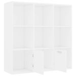 Casa si Gradina - Mobilier - Biblioteci si rafturi - Biblioteci - Biblioteca, alb, 98 x 30 x 98 cm, PAL - Infinity.ro