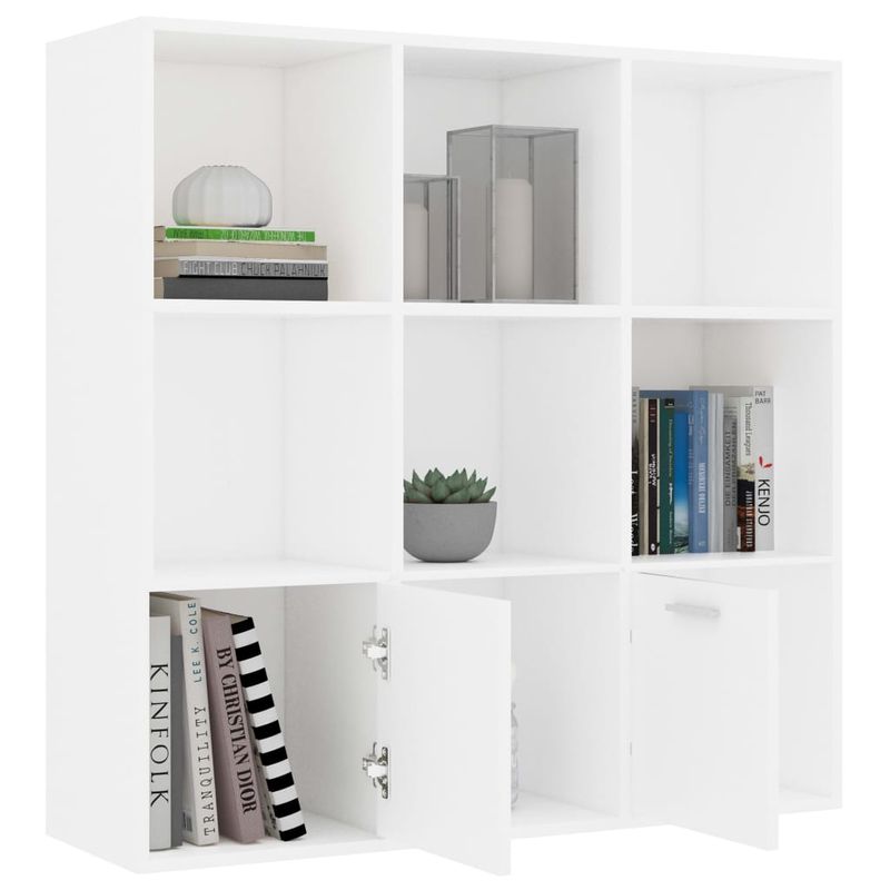 Casa si Gradina - Mobilier - Biblioteci si rafturi - Biblioteci - Biblioteca, alb, 98 x 30 x 98 cm, PAL - Infinity.ro