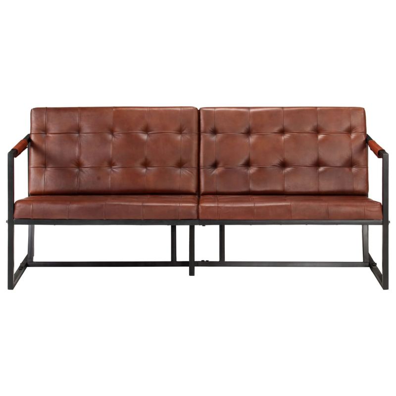 Casa si Gradina - Mobilier - Canapele si coltare - Canapele - Canapea cu 3 locuri, maro, piele naturala de capra - Infinity.ro