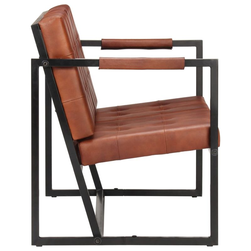 Casa si Gradina - Mobilier - Canapele si coltare - Canapele - Canapea cu 3 locuri, maro, piele naturala de capra - Infinity.ro
