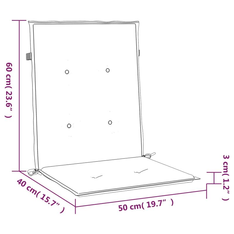 Casa si Gradina - Textile si covoare - Perne si pilote - Perne decorative - Perne scaun cu spatar mic, 6 buc., bej, 100x50x3 cm, textil oxford - Infinity.ro
