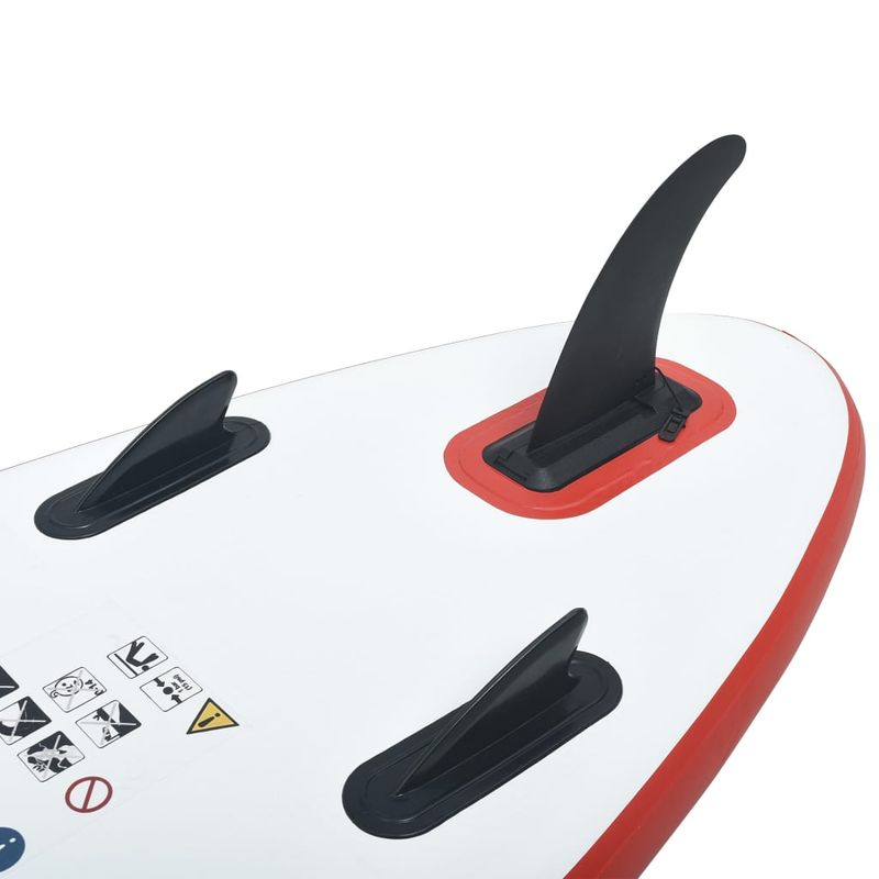 Sport si Outdoor - Sporturi acvatice - Sporturi pe placa - Stand up paddle - Set placa SUP, rosu si alb - Infinity.ro