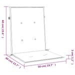 Casa si Gradina - Textile si covoare - Perne si pilote - Perne decorative - Perne scaun cu spatar mic, 6 buc., bej, 100x50x3 cm, textil oxford - Infinity.ro
