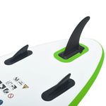 Sport si Outdoor - Sporturi acvatice - Sporturi pe placa - Stand up paddle - Set placa SUP, verde și alb, mărime 330x72x10 cm - Infinity.ro