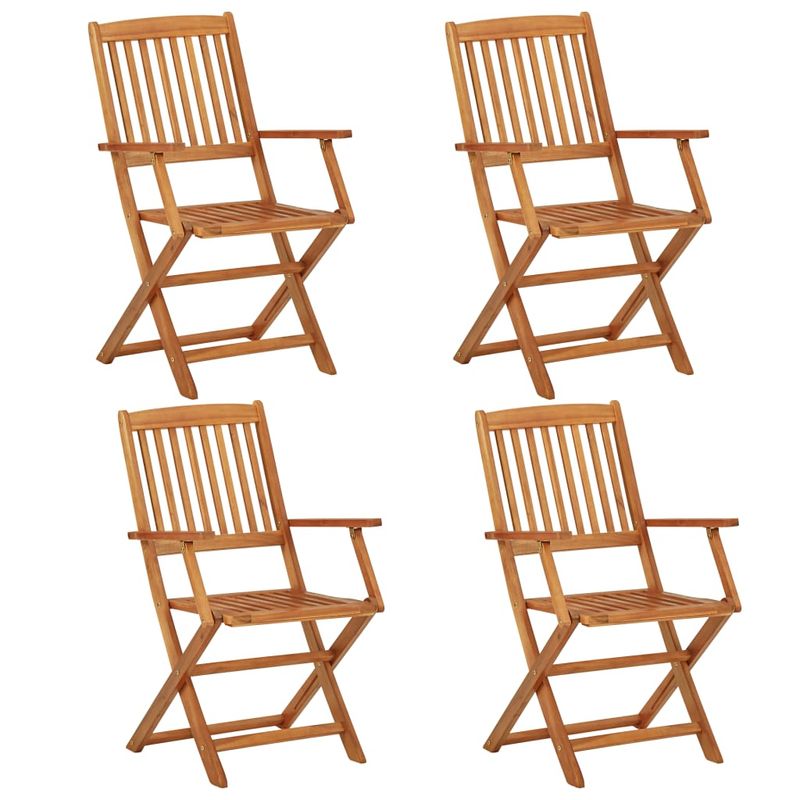 Casa si Gradina - Gradina si terasa - Mobilier exterior - Seturi mobila gradina - Set mobilier de gradina pliabil, 5 piese, lemn masiv acacia - Infinity.ro