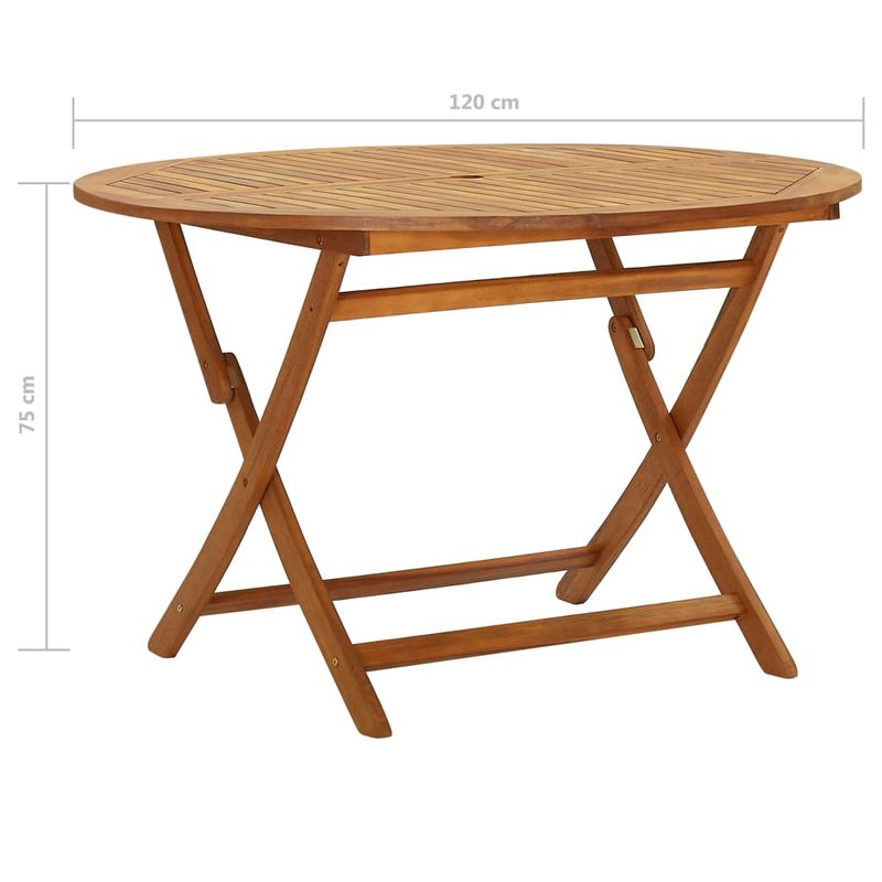 Casa si Gradina - Gradina si terasa - Mobilier exterior - Seturi mobila gradina - Set mobilier de gradina pliabil, 5 piese, lemn masiv acacia - Infinity.ro