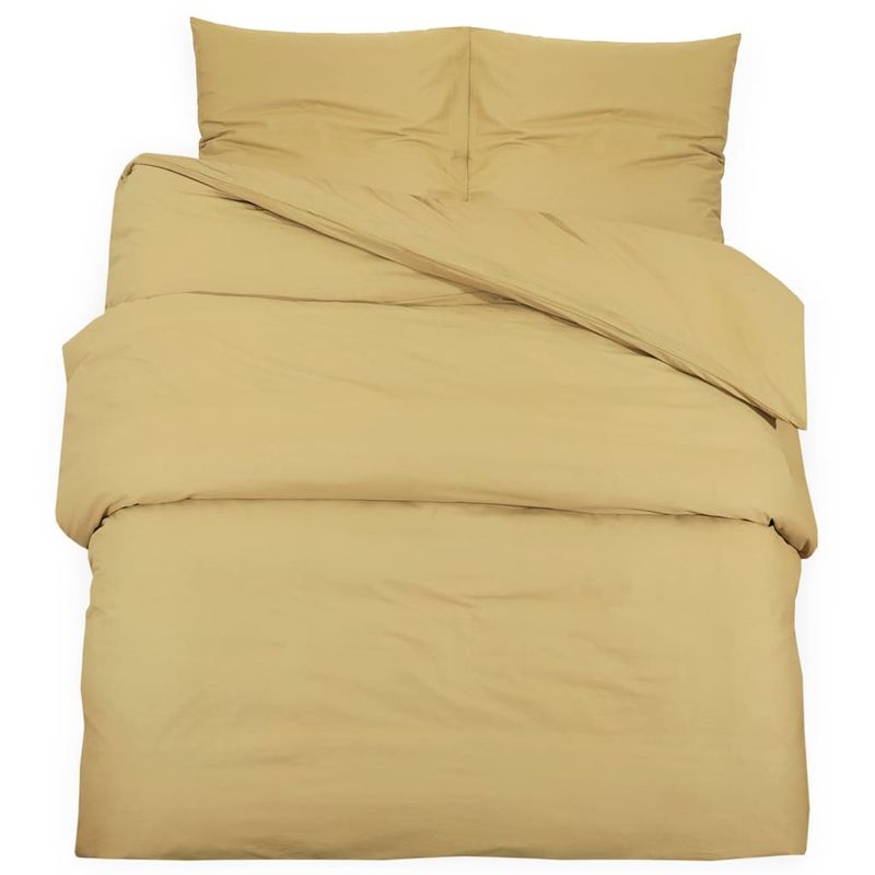 Casa si Gradina - Textile si covoare - Lenjerii de pat - Huse pilote - Set cu husa de pilota, gri taupe, 135x200 cm, bumbac - Infinity.ro