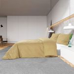 Casa si Gradina - Textile si covoare - Lenjerii de pat - Huse pilote - Set cu husa de pilota, gri taupe, 135x200 cm, bumbac - Infinity.ro