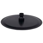 Casa si Gradina - Sanitare - Cazi si cabine de dus - Coloane si seturi de dus - Cap de dus tip ploaie rotund, negru, 20 cm, otel inoxidabil - Infinity.ro