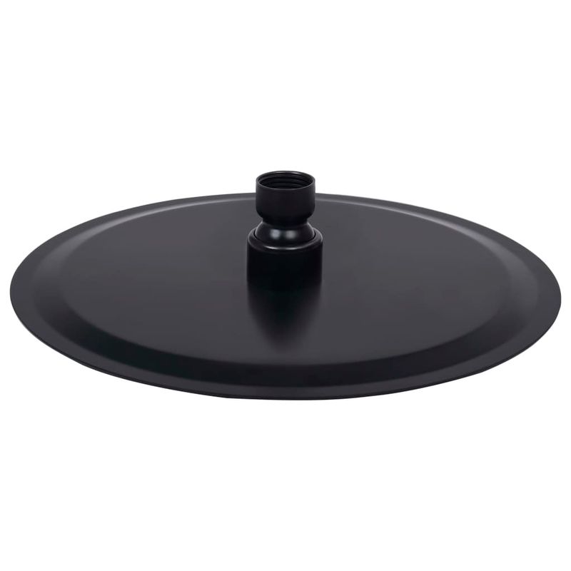 Casa si Gradina - Sanitare - Cazi si cabine de dus - Coloane si seturi de dus - Cap de dus tip ploaie rotund, negru, 20 cm, otel inoxidabil - Infinity.ro