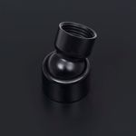 Casa si Gradina - Sanitare - Cazi si cabine de dus - Coloane si seturi de dus - Cap de dus tip ploaie rotund, negru, 20 cm, otel inoxidabil - Infinity.ro
