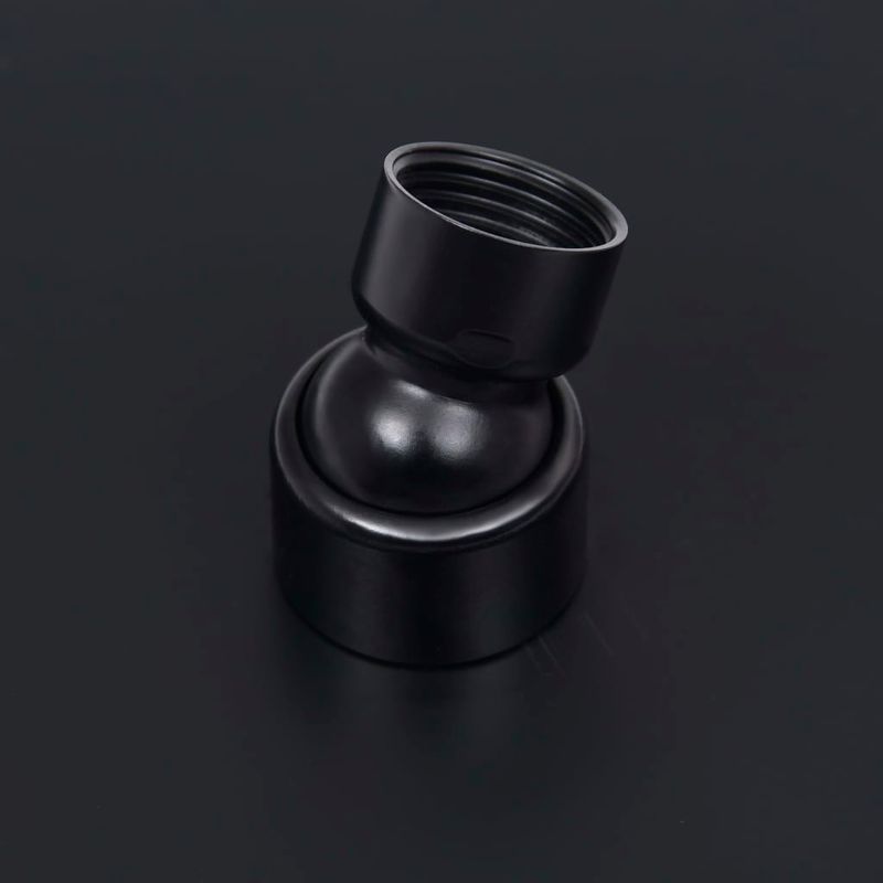 Casa si Gradina - Sanitare - Cazi si cabine de dus - Coloane si seturi de dus - Cap de dus tip ploaie rotund, negru, 20 cm, otel inoxidabil - Infinity.ro