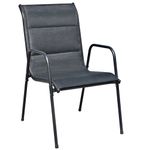 Casa si Gradina - Gradina si terasa - Mobilier exterior - Seturi mobila gradina - Set mobilier de exterior, 9 piese, negru, otel - Infinity.ro