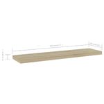 Casa si Gradina - Mobilier - Biblioteci si rafturi - Biblioteci - Placi biblioteca, 4 buc, stejar sonoma, 40 x 10 x 1,5 cm, PAL - Infinity.ro