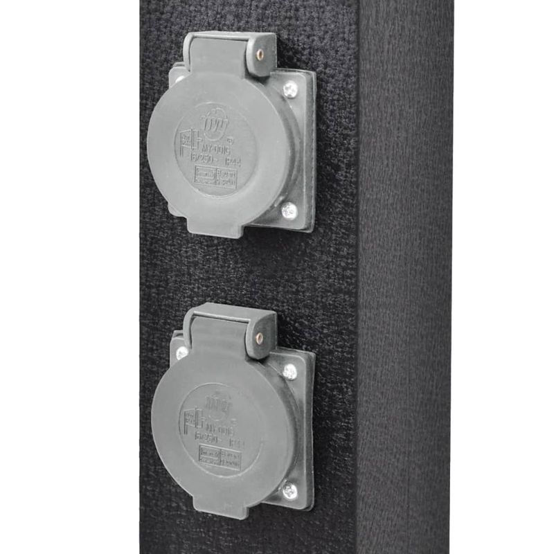 Casa si Gradina - Electrice - Prize - Priza de gradina tip "turn" Negru - Infinity.ro