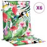 Casa si Gradina - Textile si covoare - Perne si pilote - Perne decorative - Perne scaun cu spatar mic, 6 buc, multicolor, textil, mărime 100x50x4 cm - Infinity.ro