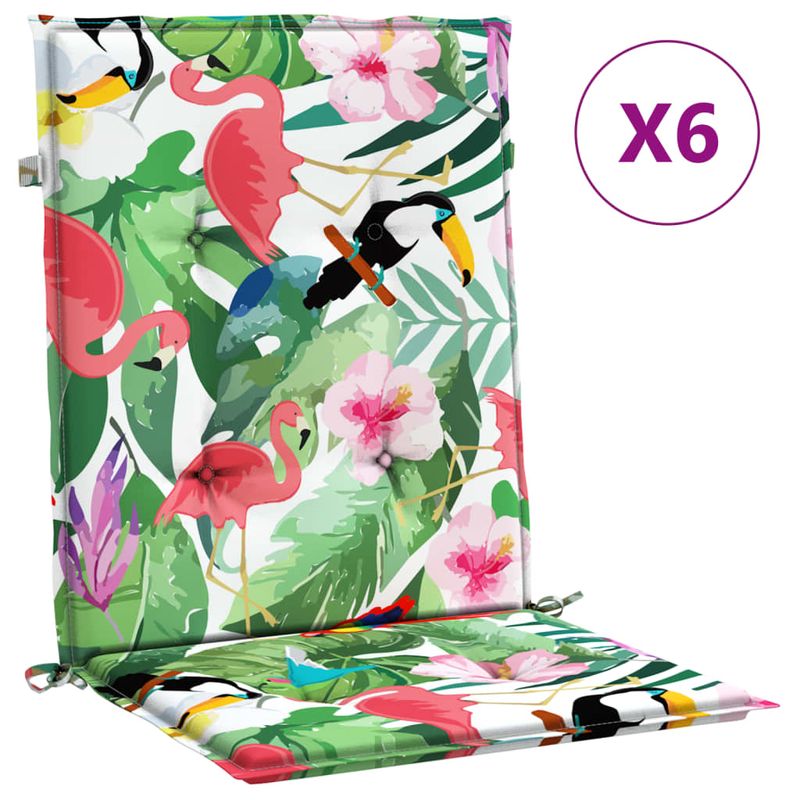 Casa si Gradina - Textile si covoare - Perne si pilote - Perne decorative - Perne scaun cu spatar mic, 6 buc, multicolor, textil, mărime 100x50x4 cm - Infinity.ro