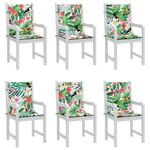 Casa si Gradina - Textile si covoare - Perne si pilote - Perne decorative - Perne scaun cu spatar mic, 6 buc, multicolor, textil, mărime 100x50x4 cm - Infinity.ro