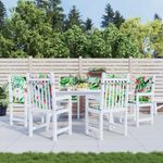 Casa si Gradina - Textile si covoare - Perne si pilote - Perne decorative - Perne scaun cu spatar mic, 6 buc, multicolor, textil, mărime 100x50x4 cm - Infinity.ro