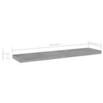 Casa si Gradina - Mobilier - Biblioteci si rafturi - Biblioteci - Placi biblioteca, gri beton, 4 buc, 40 x 10 x 1,5 cm, PAL - Infinity.ro