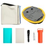 Sport si Outdoor - Accesorii si echipamente sportive - Yoga - Covoras gonflabil de gimnastica cu pompa verde 100x100x10 cm PVC - Infinity.ro