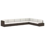 Casa si Gradina - Gradina si terasa - Mobilier exterior - Canapele si fotolii gradina - canapea de mijloc modulara, negru, poliratan - Infinity.ro