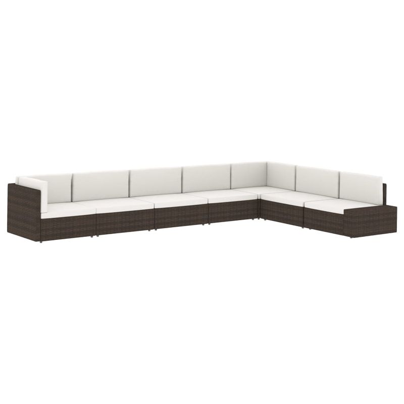 Casa si Gradina - Gradina si terasa - Mobilier exterior - Canapele si fotolii gradina - canapea de mijloc modulara, negru, poliratan - Infinity.ro