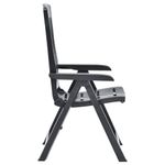 Casa si Gradina - Gradina si terasa - Mobilier exterior - Scaune si sezlonguri gradina - Scaune de gradina rabatabile, 2 buc., antracit, plastic - Infinity.ro