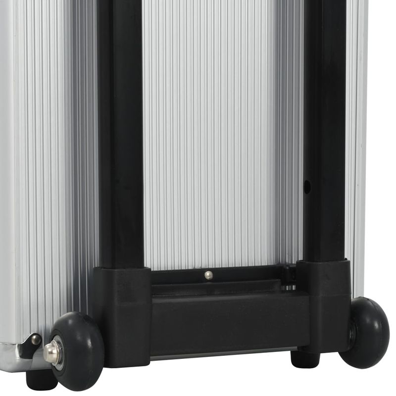 Ingrijire personala si Cosmetice - Machiaj - Portfarduri si genti cosmetice - Troler de pilot, 47 x 39 x 27 cm, argintiu, aluminiu - Infinity.ro