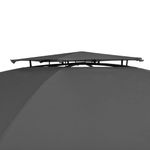 Casa si Gradina - Gradina si terasa - Umbrele si pavilioane - Pavilioane - Marchiza pavilion de gradina cu perdele, 360x265 cm, hexagonal - Infinity.ro