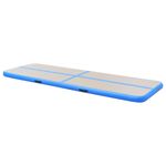Sport si Outdoor - Accesorii si echipamente sportive - Yoga - Saltea gimnastica gonflabila cu pompa albastru 300x100x10cm PVC - Infinity.ro