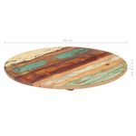 Casa si Gradina - Mobilier - Feronerie si accesorii mobila - Blat de masa rotund, 50 cm, lemn masiv reciclat, 15-16 mm - Infinity.ro