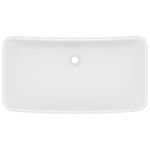 Casa si Gradina - Sanitare - Lavoar baie si accesorii - Lavoare si piedestale - Chiuveta dreptunghiulara de lux, alb mat, 71 x 38 cm, ceramica - Infinity.ro