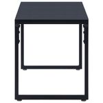 Casa si Gradina - Gradina si terasa - Mobilier exterior - Bancute de gradina - Banca de gradina, negru, 120,5 cm, placa PS - Infinity.ro