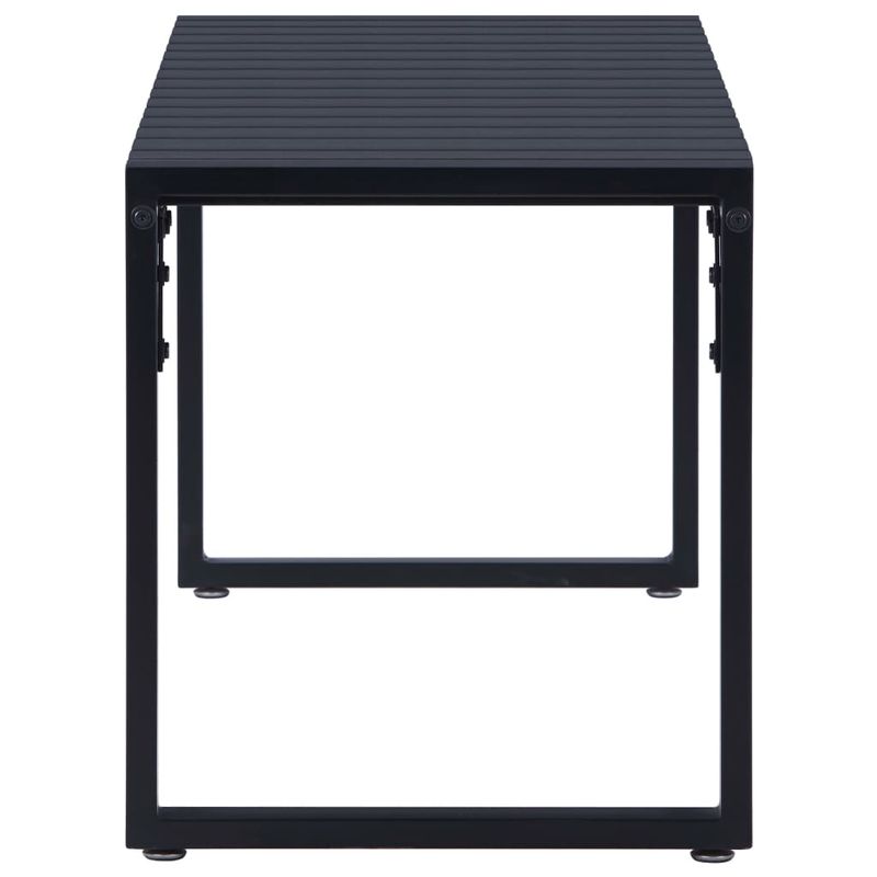 Casa si Gradina - Gradina si terasa - Mobilier exterior - Bancute de gradina - Banca de gradina, negru, 120,5 cm, placa PS - Infinity.ro