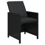 Casa si Gradina - Gradina si terasa - Mobilier exterior - Seturi mobila gradina - Set mobilier de exterior cu perne, 13 piese, negru, poliratan - Infinity.ro