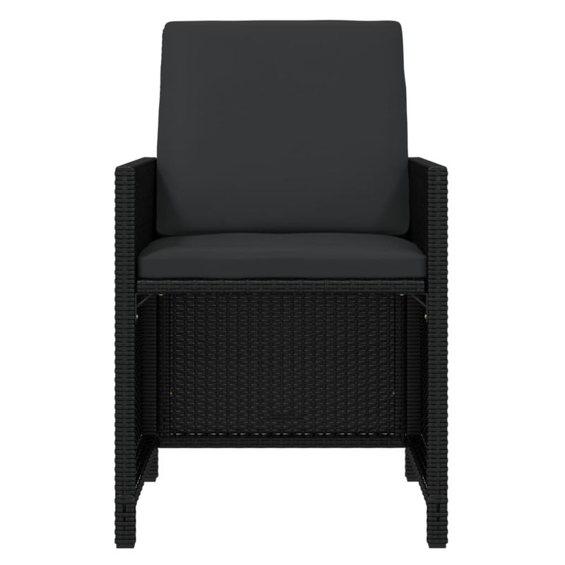 Casa si Gradina - Gradina si terasa - Mobilier exterior - Seturi mobila gradina - Set mobilier de exterior cu perne, 13 piese, negru, poliratan - Infinity.ro