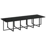 Casa si Gradina - Gradina si terasa - Mobilier exterior - Seturi mobila gradina - Set mobilier de exterior cu perne, 13 piese, negru, poliratan - Infinity.ro