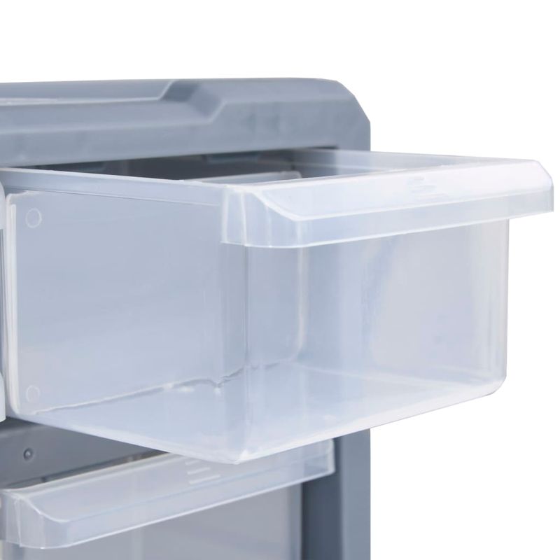 Casa si Gradina - Constructii - Depozitare, transport si protectie - Organizatoare si cutii scule - Organizator cu 60 de sertare, 38 x 16 x 47,5 cm, gri - Infinity.ro